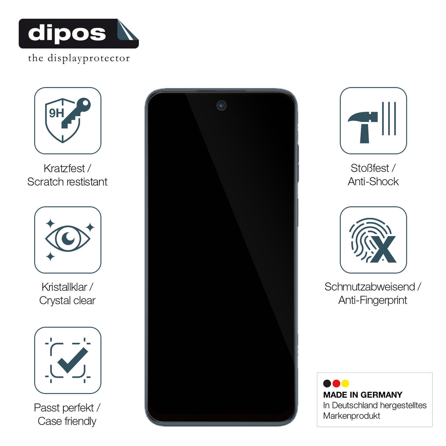 Displayschutz hergestellt in Deutschland, höchste Qualität made in Germany