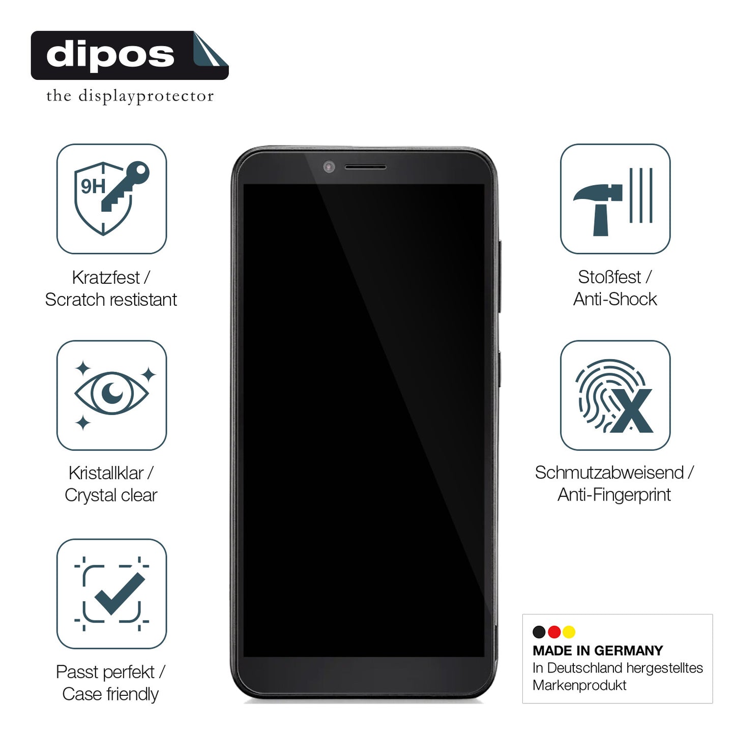 Displayschutz hergestellt in Deutschland, höchste Qualität made in Germany