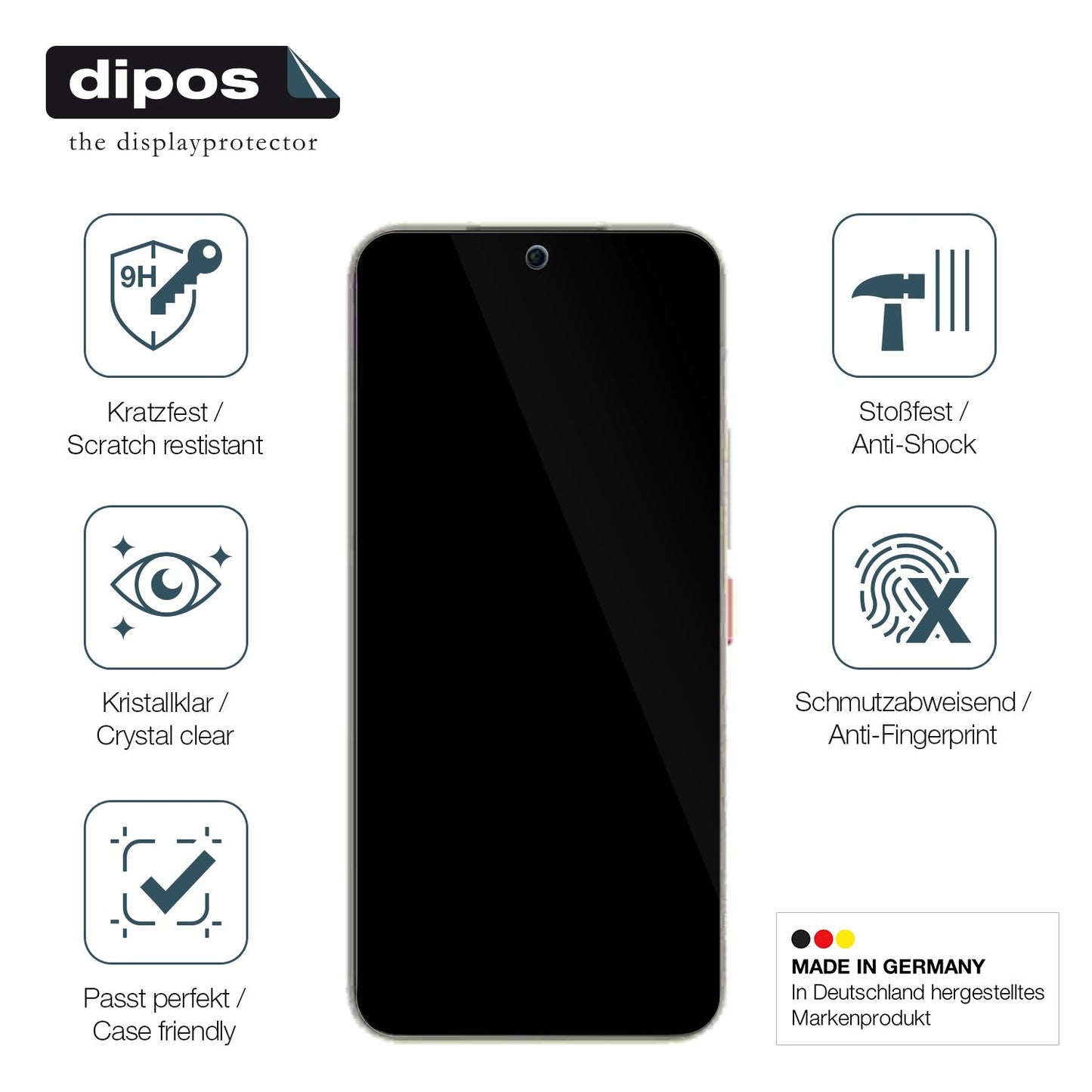 Displayschutz hergestellt in Deutschland, höchste Qualität made in Germany
