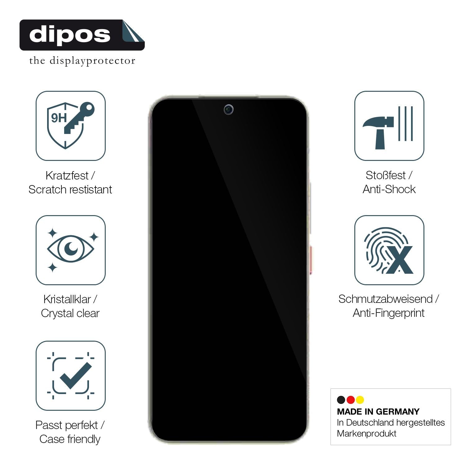 Displayschutz hergestellt in Deutschland, höchste Qualität made in Germany