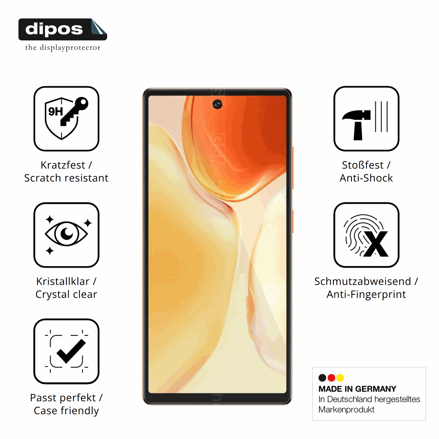 Displayschutz hergestellt in Deutschland, h�chste Qualit�t made in Germany
