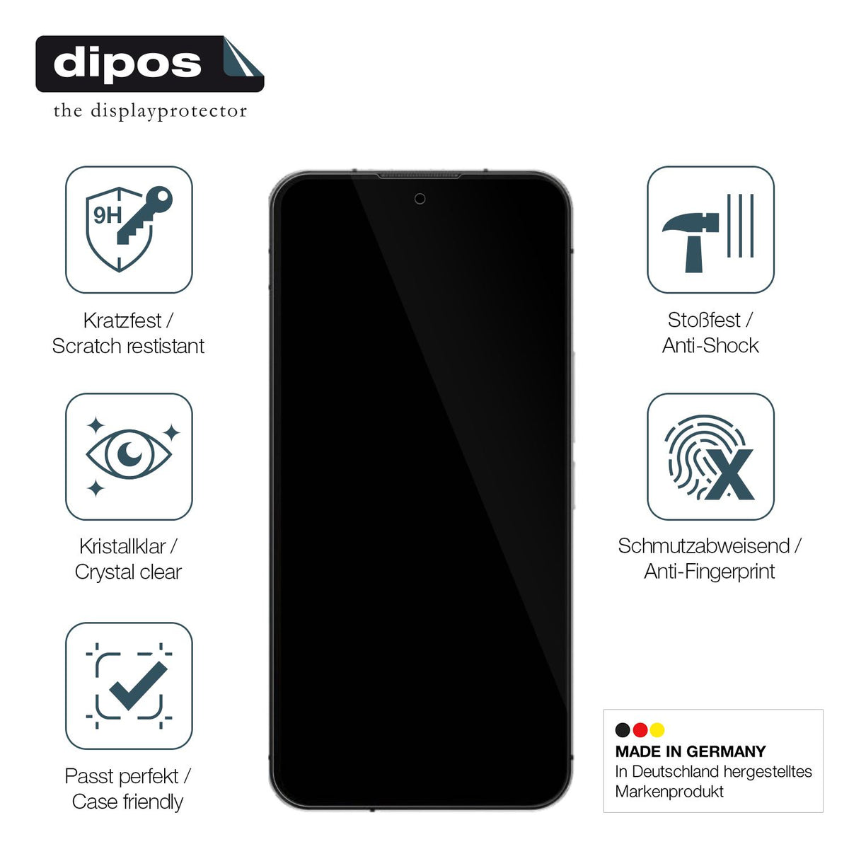 Displayschutz hergestellt in Deutschland, höchste Qualität made in Germany