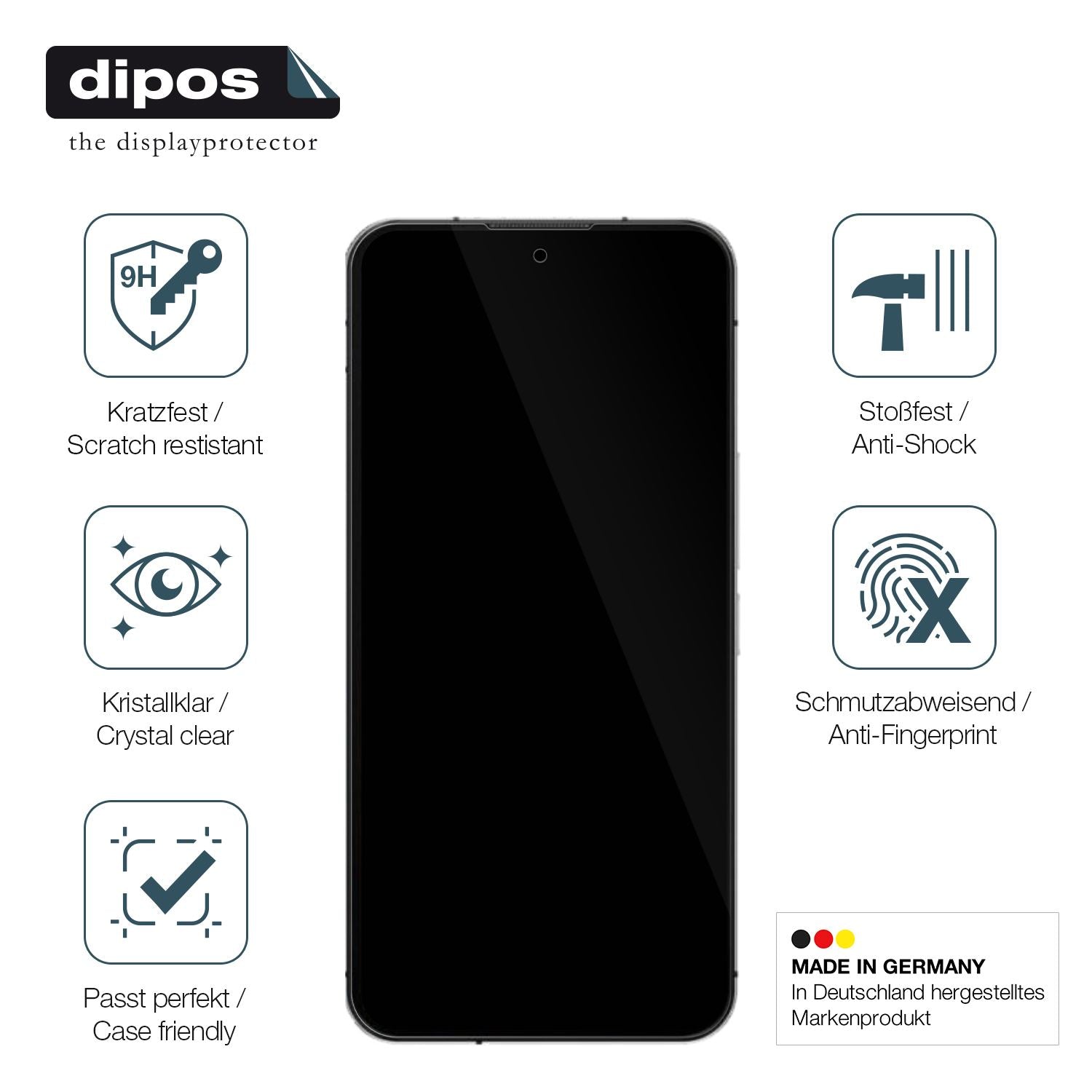 Displayschutz hergestellt in Deutschland, höchste Qualität made in Germany
