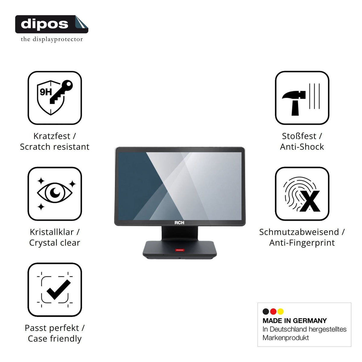 Displayschutz hergestellt in Deutschland, höchste Qualität made in Germany