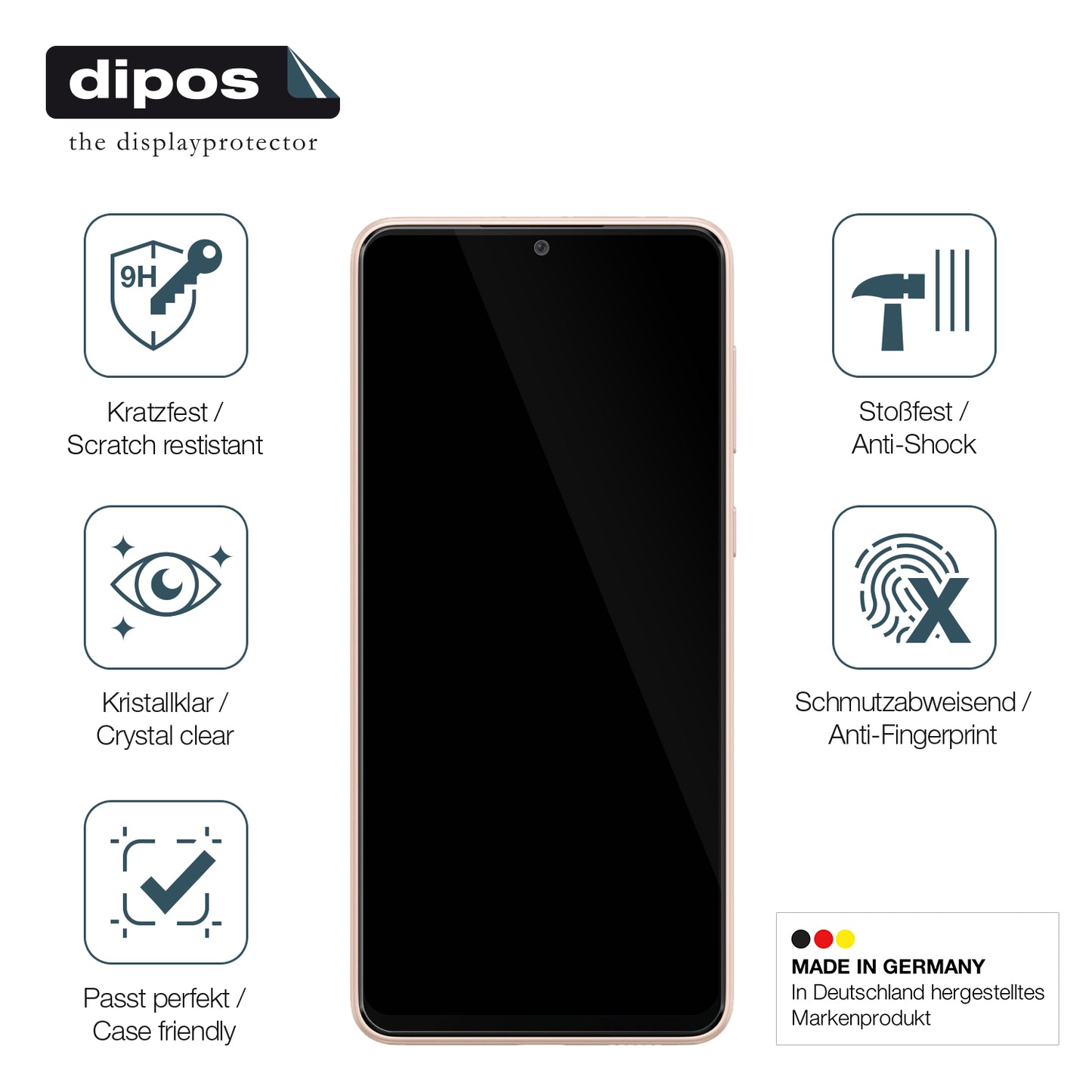 Displayschutz hergestellt in Deutschland, höchste Qualität made in Germany