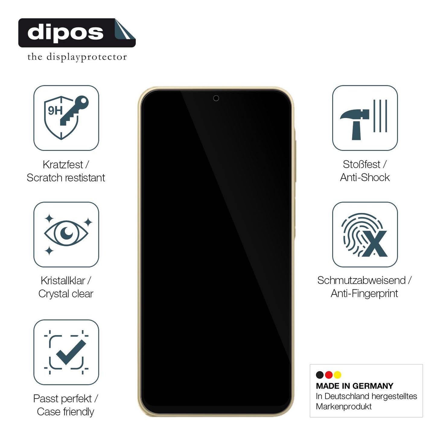 Displayschutz hergestellt in Deutschland, höchste Qualität made in Germany