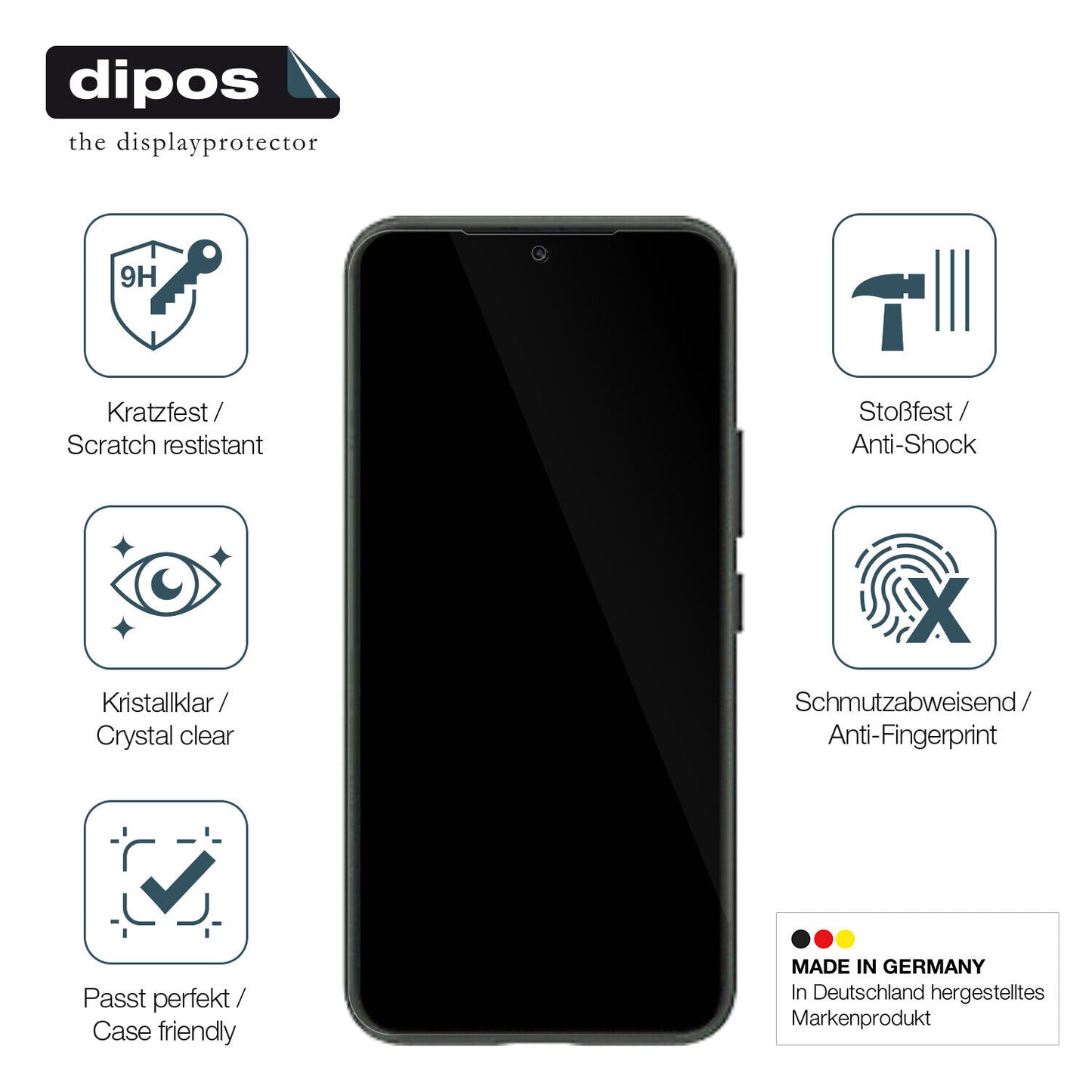 Displayschutz hergestellt in Deutschland, höchste Qualität made in Germany