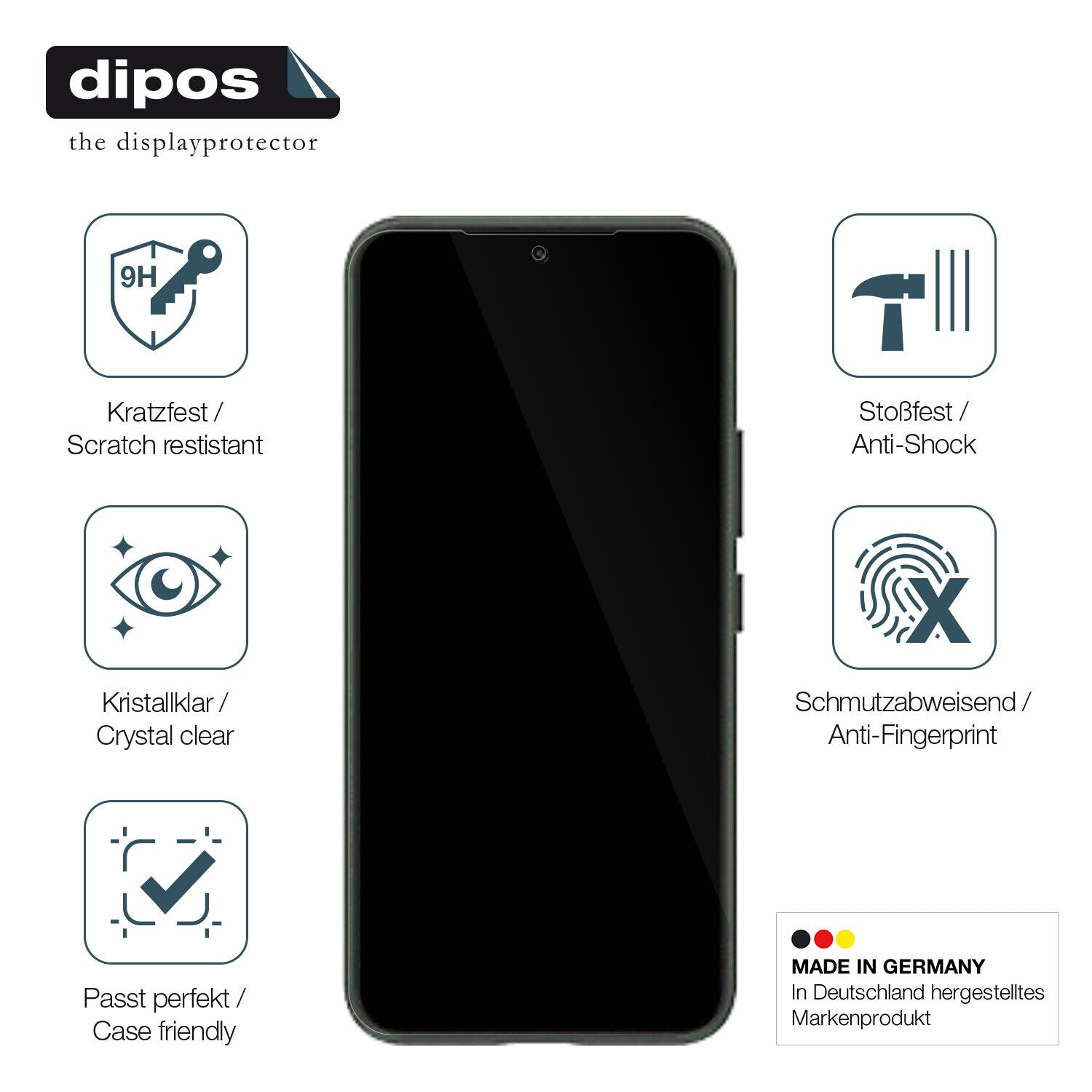 Displayschutz hergestellt in Deutschland, höchste Qualität made in Germany