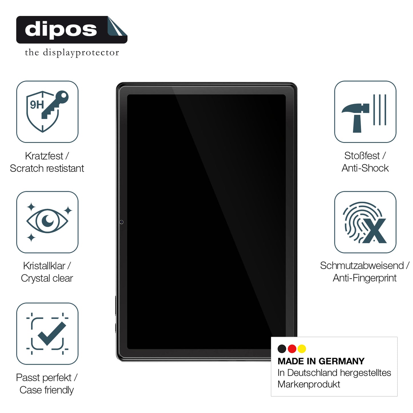 Displayschutz hergestellt in Deutschland, höchste Qualität made in Germany