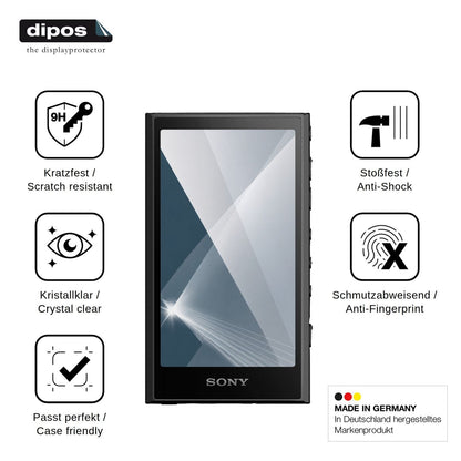 2x 9H Schutzfolie für Sony Walkman NW-A306 Panzerfolie