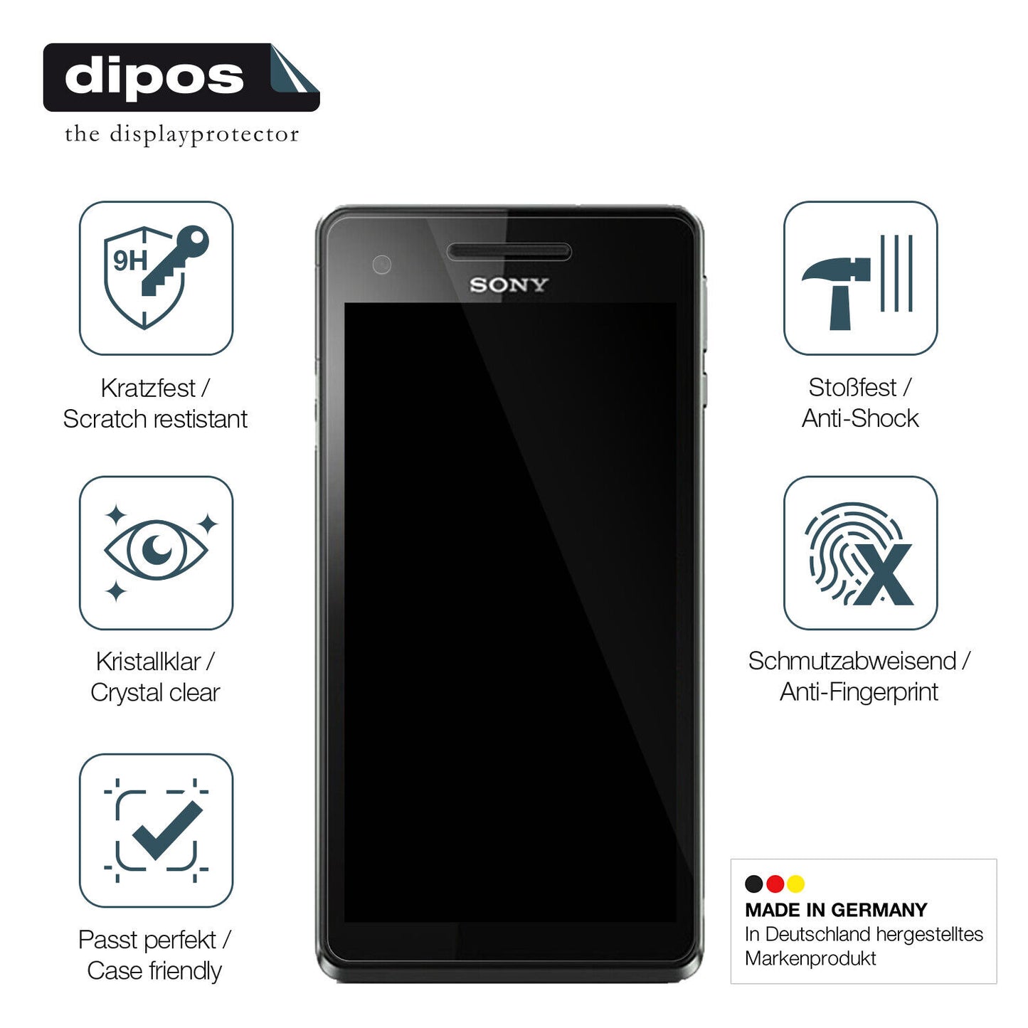 Displayschutz hergestellt in Deutschland, höchste Qualität made in Germany