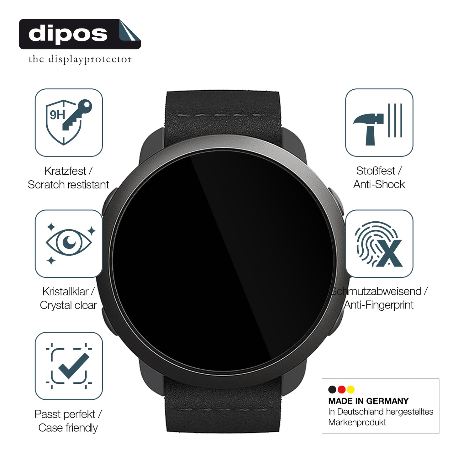 Displayschutz hergestellt in Deutschland, höchste Qualität made in Germany