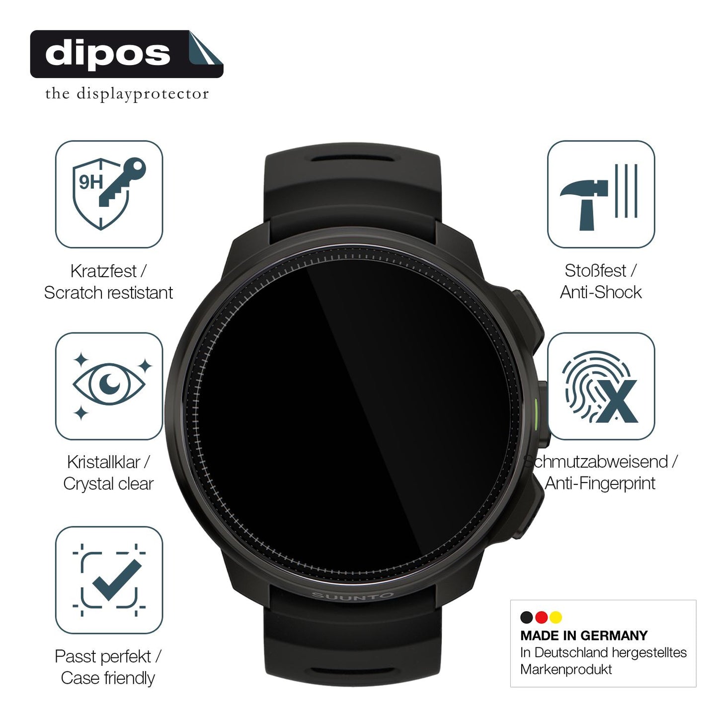 Displayschutz hergestellt in Deutschland, höchste Qualität made in Germany