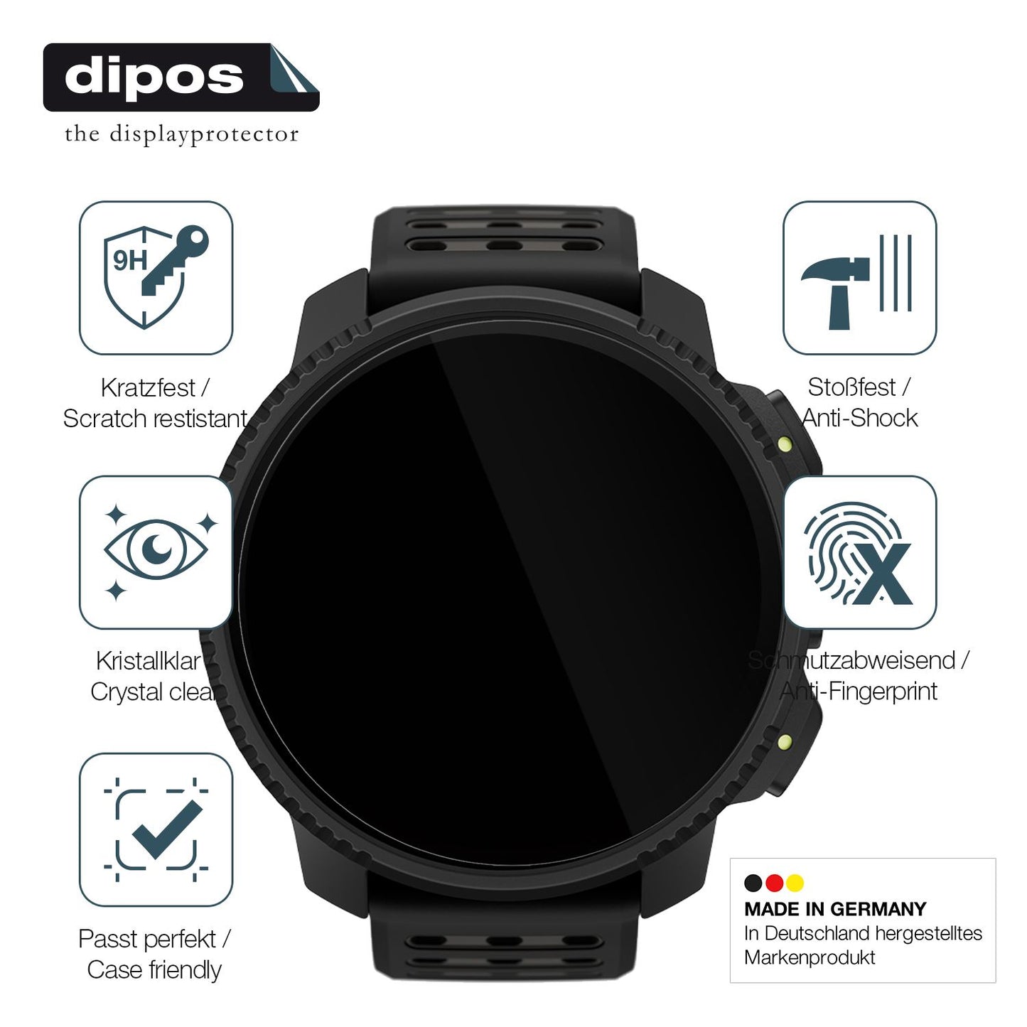 Displayschutz hergestellt in Deutschland, höchste Qualität made in Germany