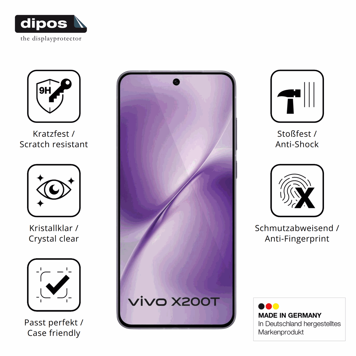Displayschutz hergestellt in Deutschland, h�chste Qualit�t made in Germany