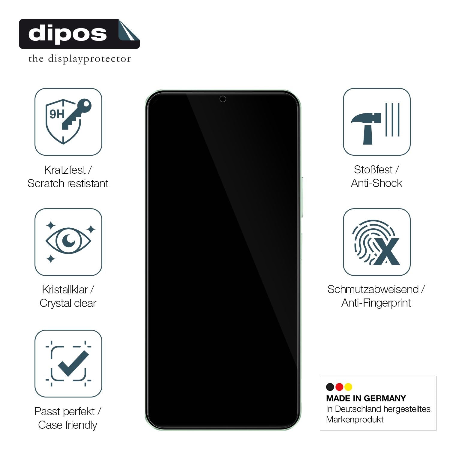 Displayschutz hergestellt in Deutschland, höchste Qualität made in Germany