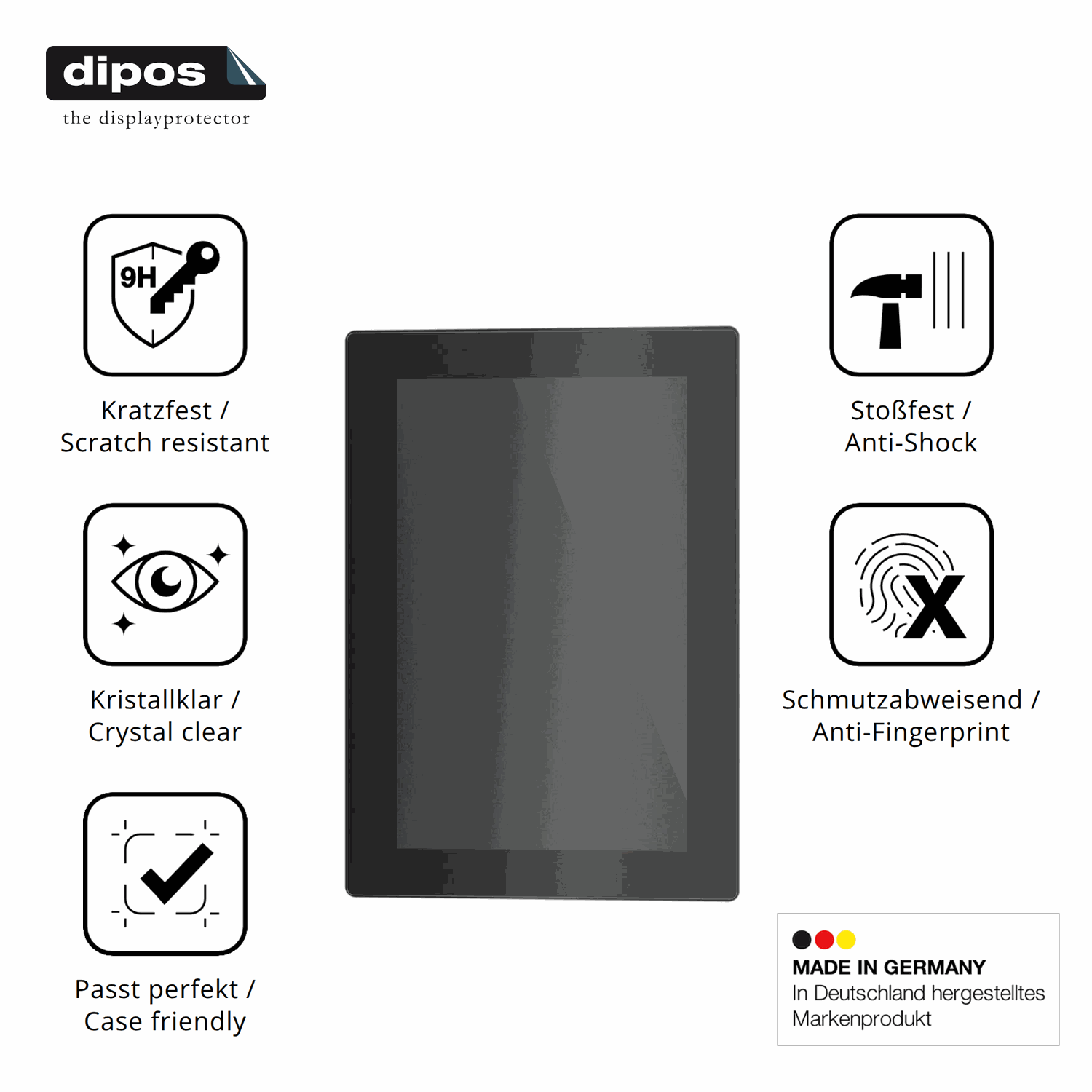 Displayschutz hergestellt in Deutschland, h�chste Qualit�t made in Germany