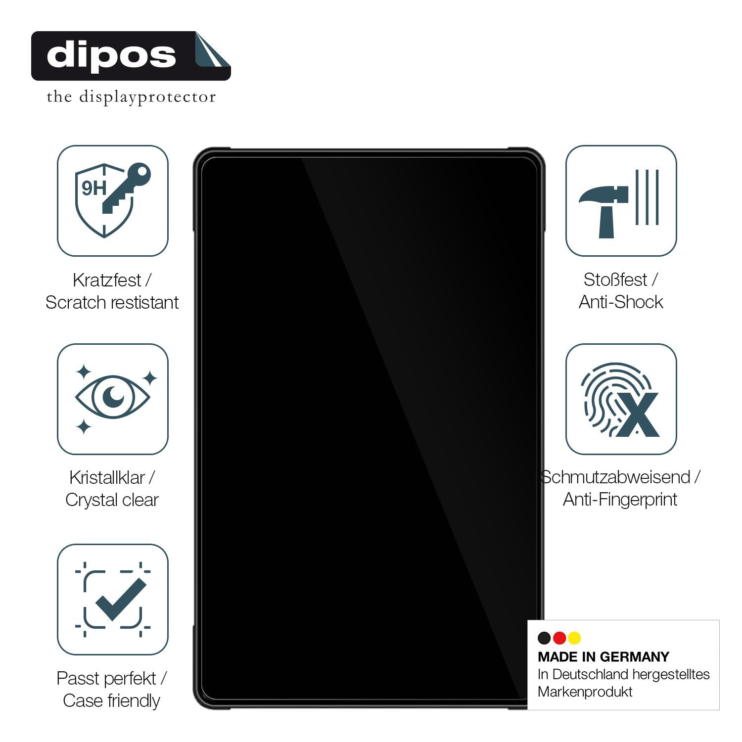 Displayschutz hergestellt in Deutschland, höchste Qualität made in Germany