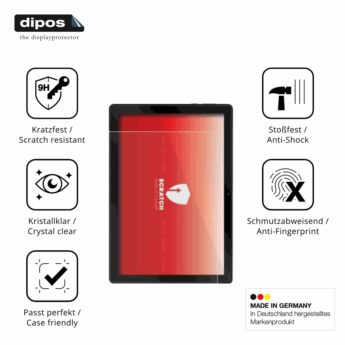 Displayschutz hergestellt in Deutschland, h�chste Qualit�t made in Germany