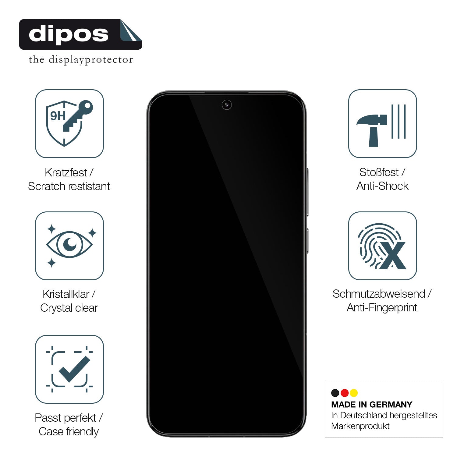 Displayschutz hergestellt in Deutschland, höchste Qualität made in Germany