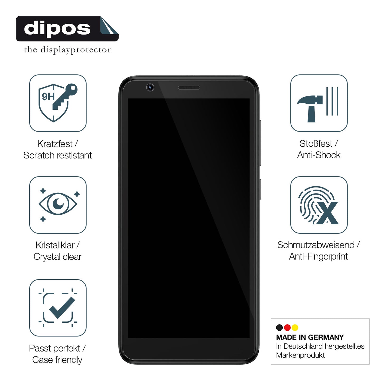 Displayschutz hergestellt in Deutschland, höchste Qualität made in Germany