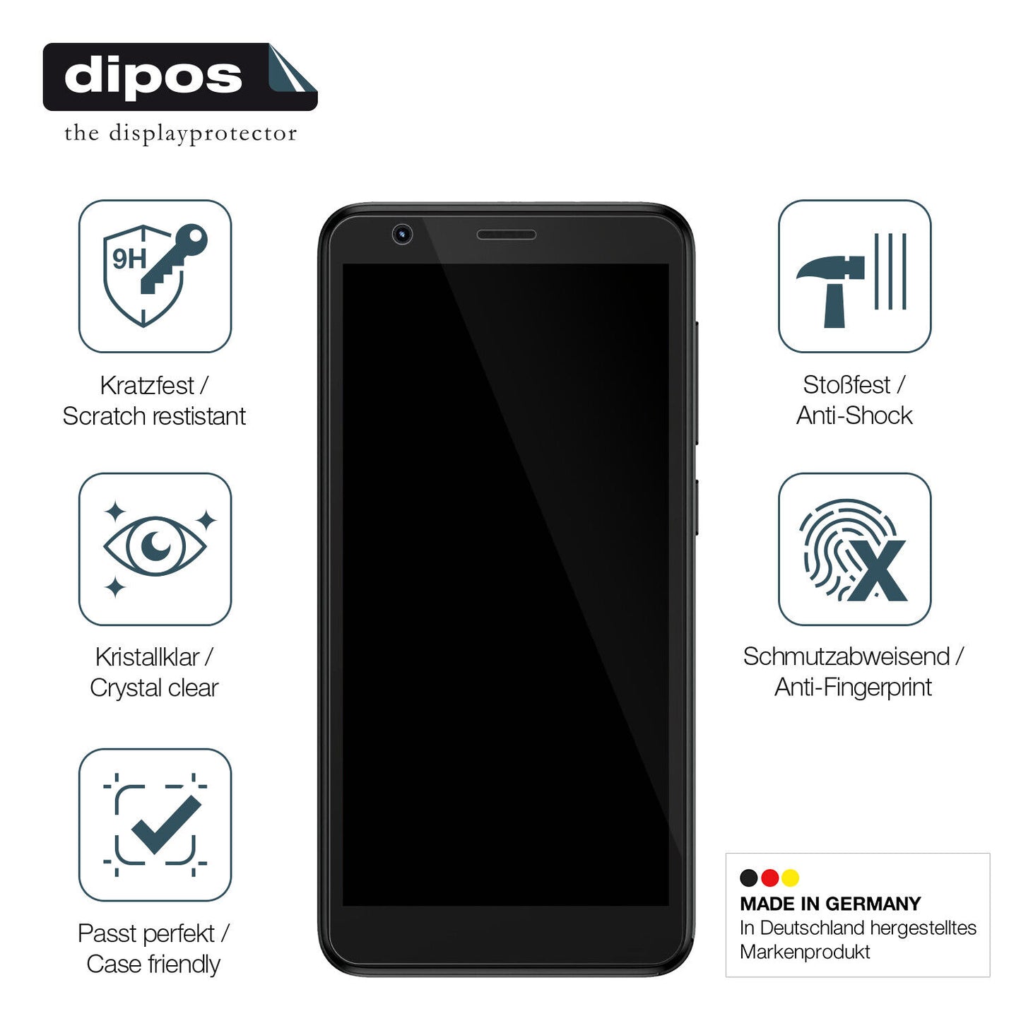 Displayschutz hergestellt in Deutschland, höchste Qualität made in Germany