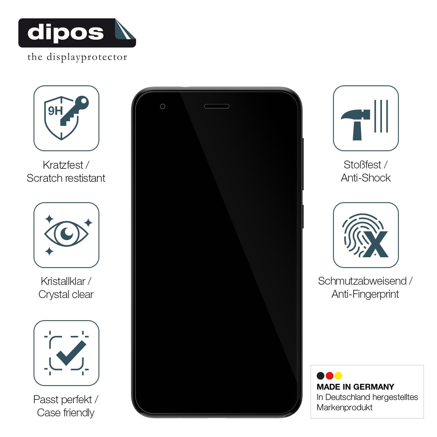 Displayschutz hergestellt in Deutschland, höchste Qualität made in Germany