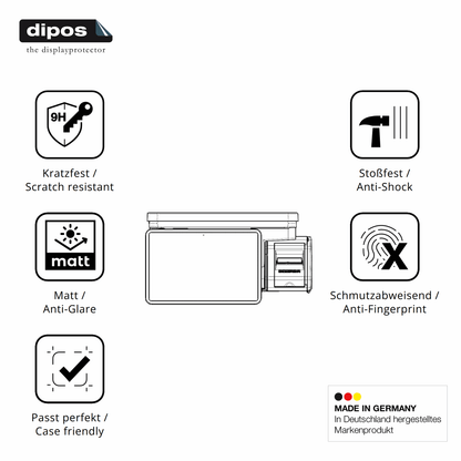 Displayschutz hergestellt in Deutschland, höchste Qualität made in Germany
