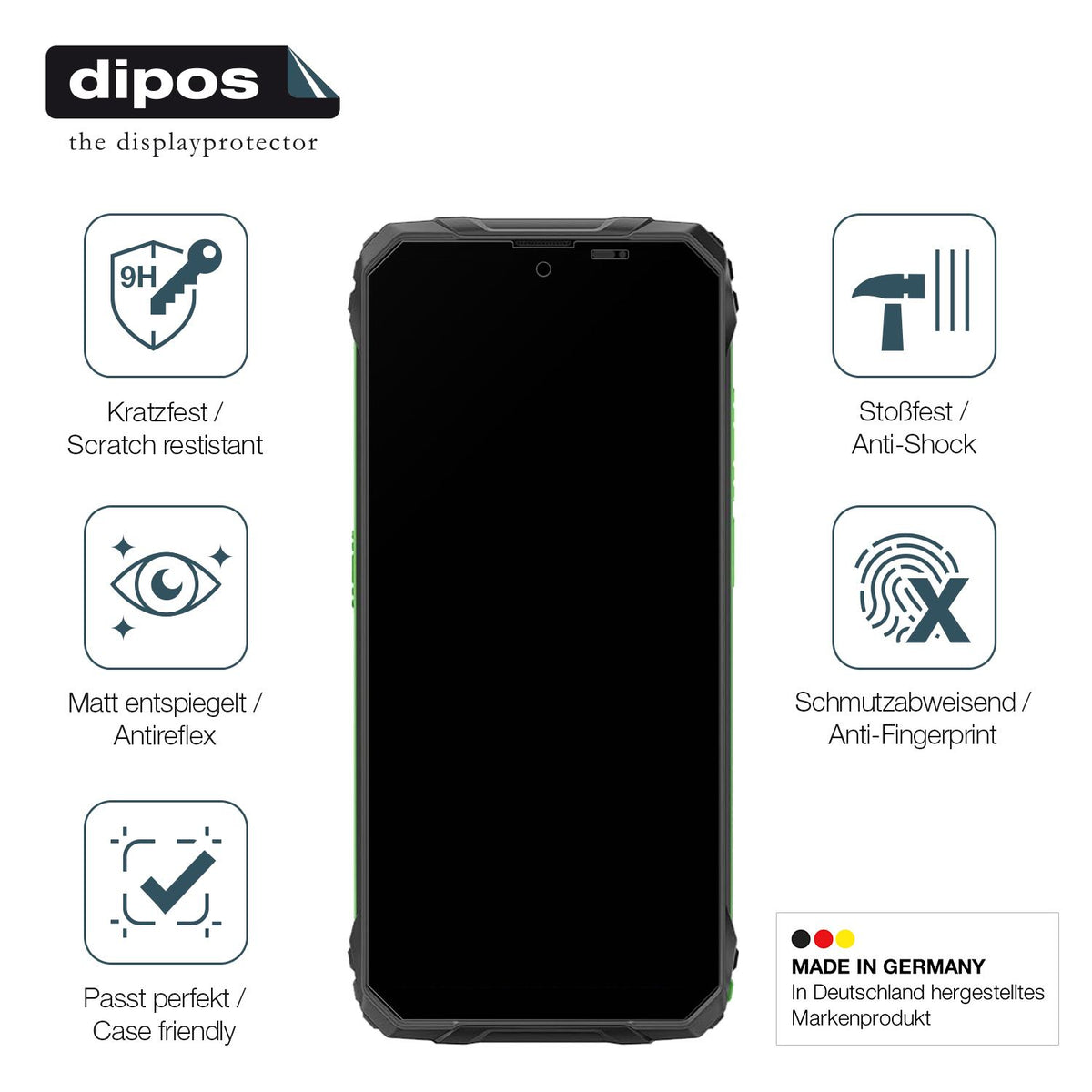 Displayschutz hergestellt in Deutschland, höchste Qualität made in Germany