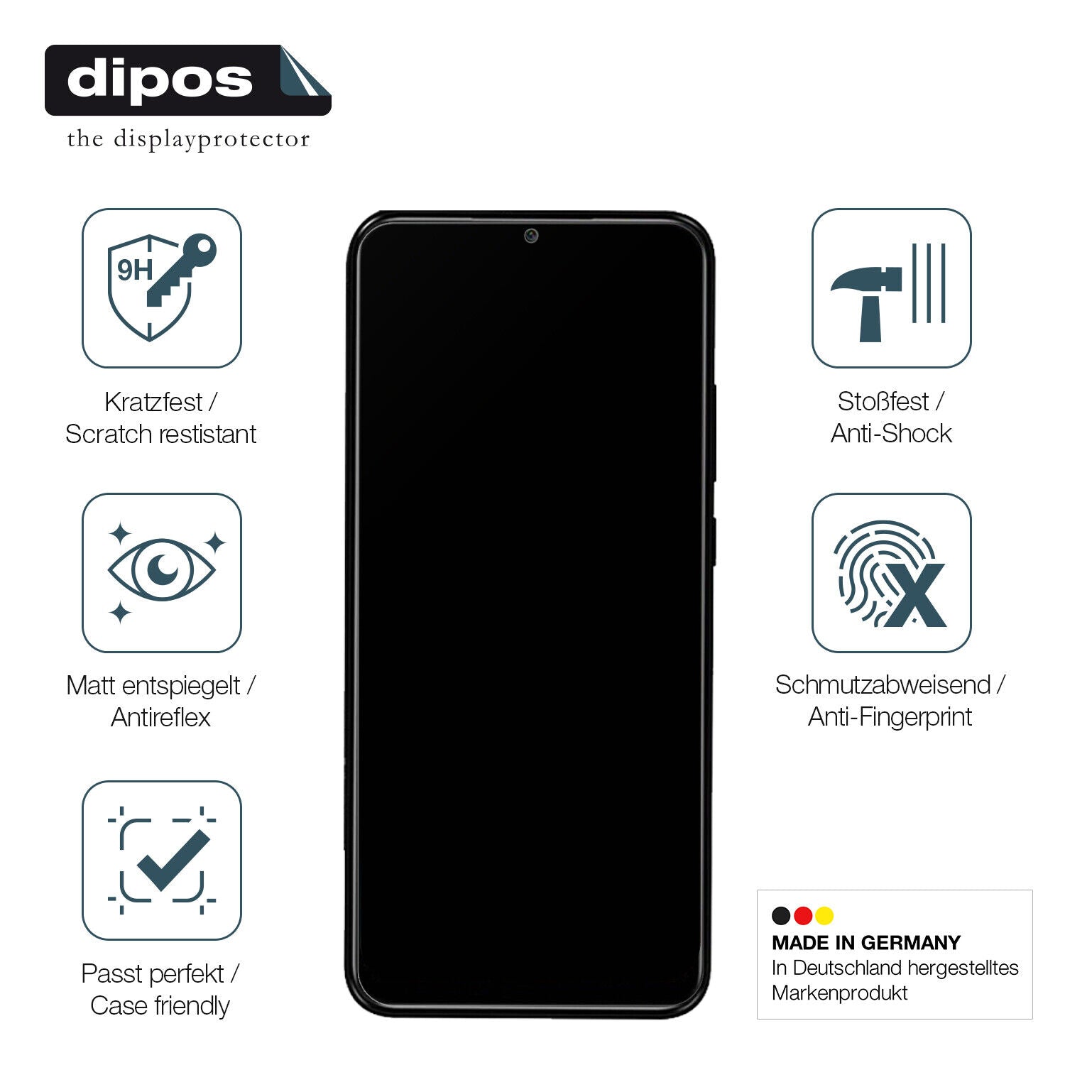 Displayschutz hergestellt in Deutschland, höchste Qualität made in Germany