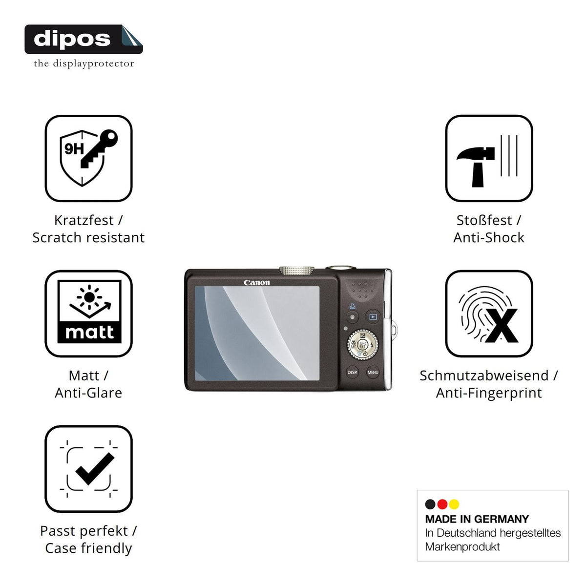 Displayschutz hergestellt in Deutschland, höchste Qualität made in Germany