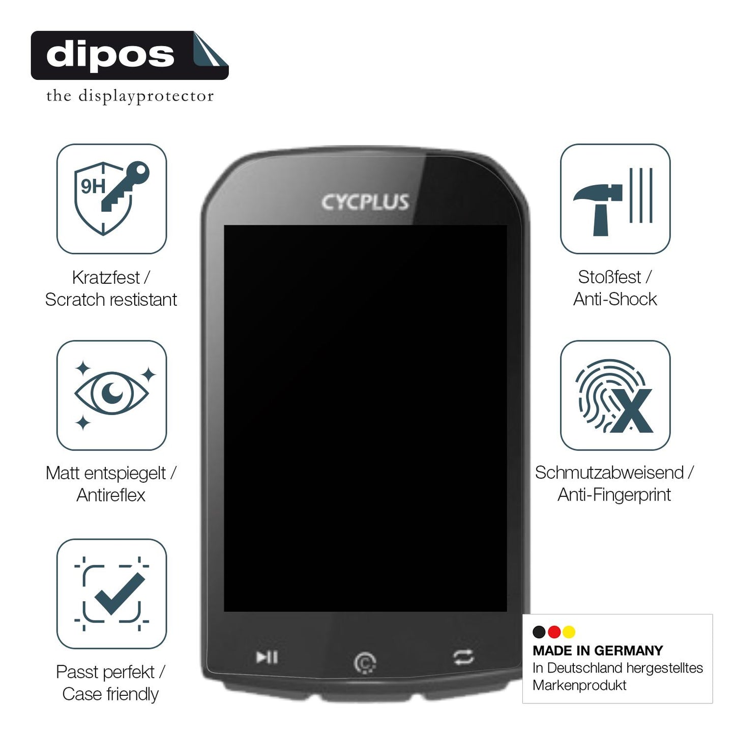 Displayschutz hergestellt in Deutschland, höchste Qualität made in Germany