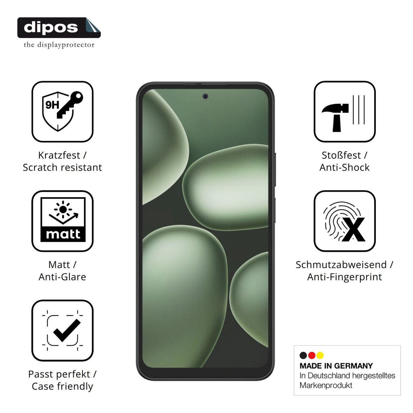 Displayschutz hergestellt in Deutschland, höchste Qualität made in Germany