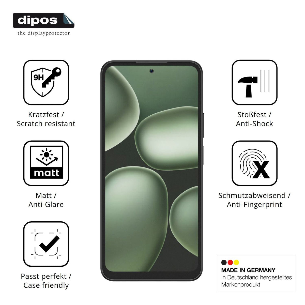 Displayschutz hergestellt in Deutschland, höchste Qualität made in Germany