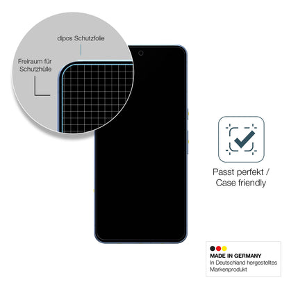 Schutzglasfolie mit optimaler Passform, zur Verwendung mit Hüllen geeignet