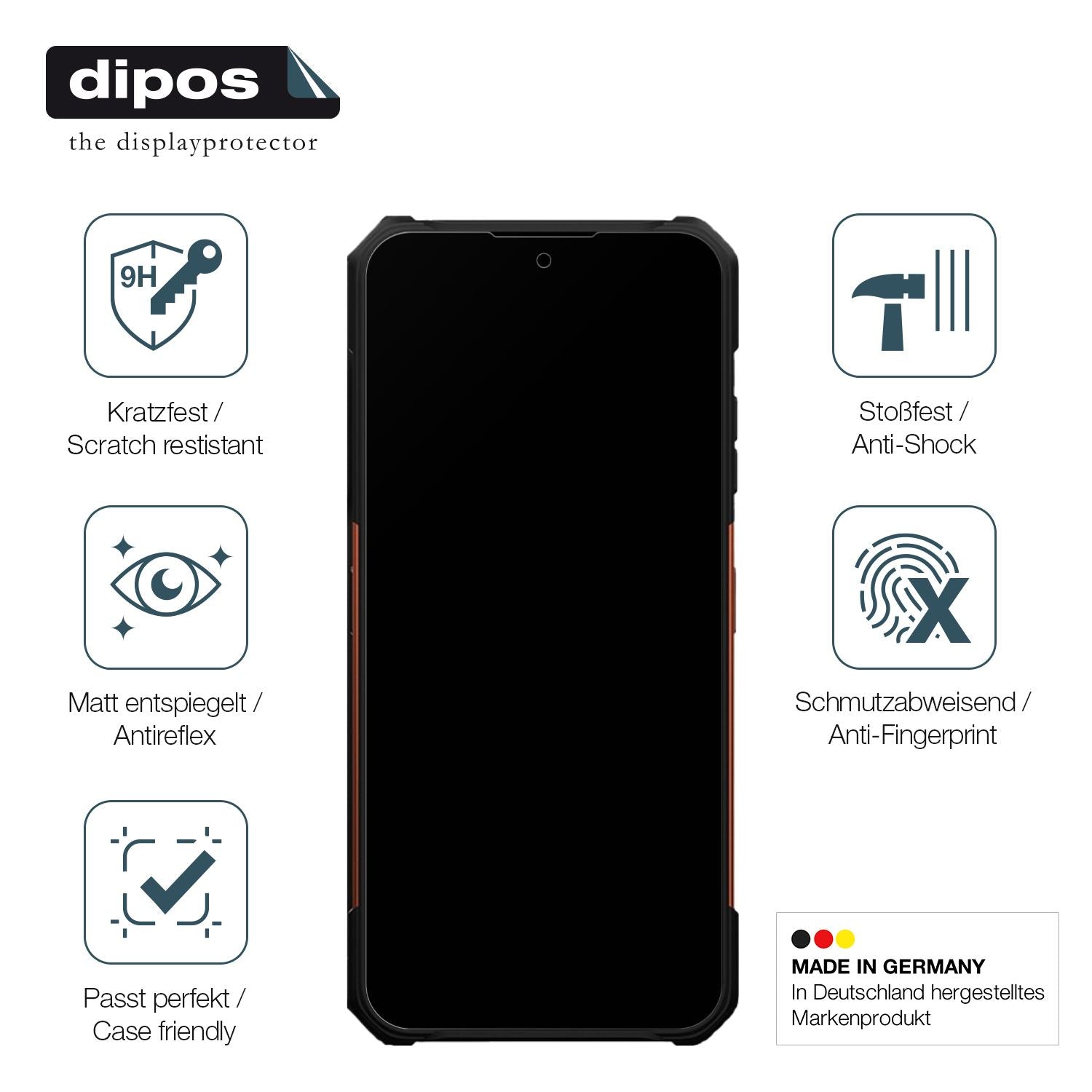 Displayschutz hergestellt in Deutschland, höchste Qualität made in Germany
