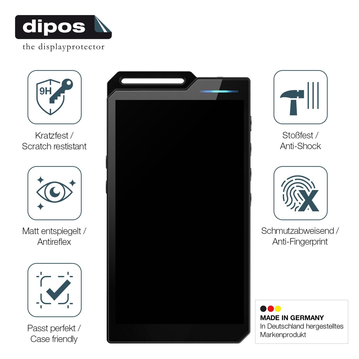 Displayschutz hergestellt in Deutschland, höchste Qualität made in Germany