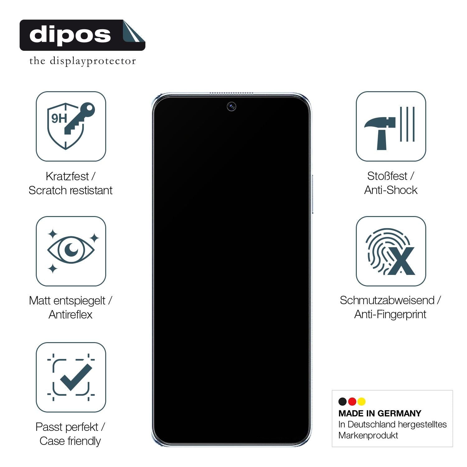 Displayschutz hergestellt in Deutschland, höchste Qualität made in Germany