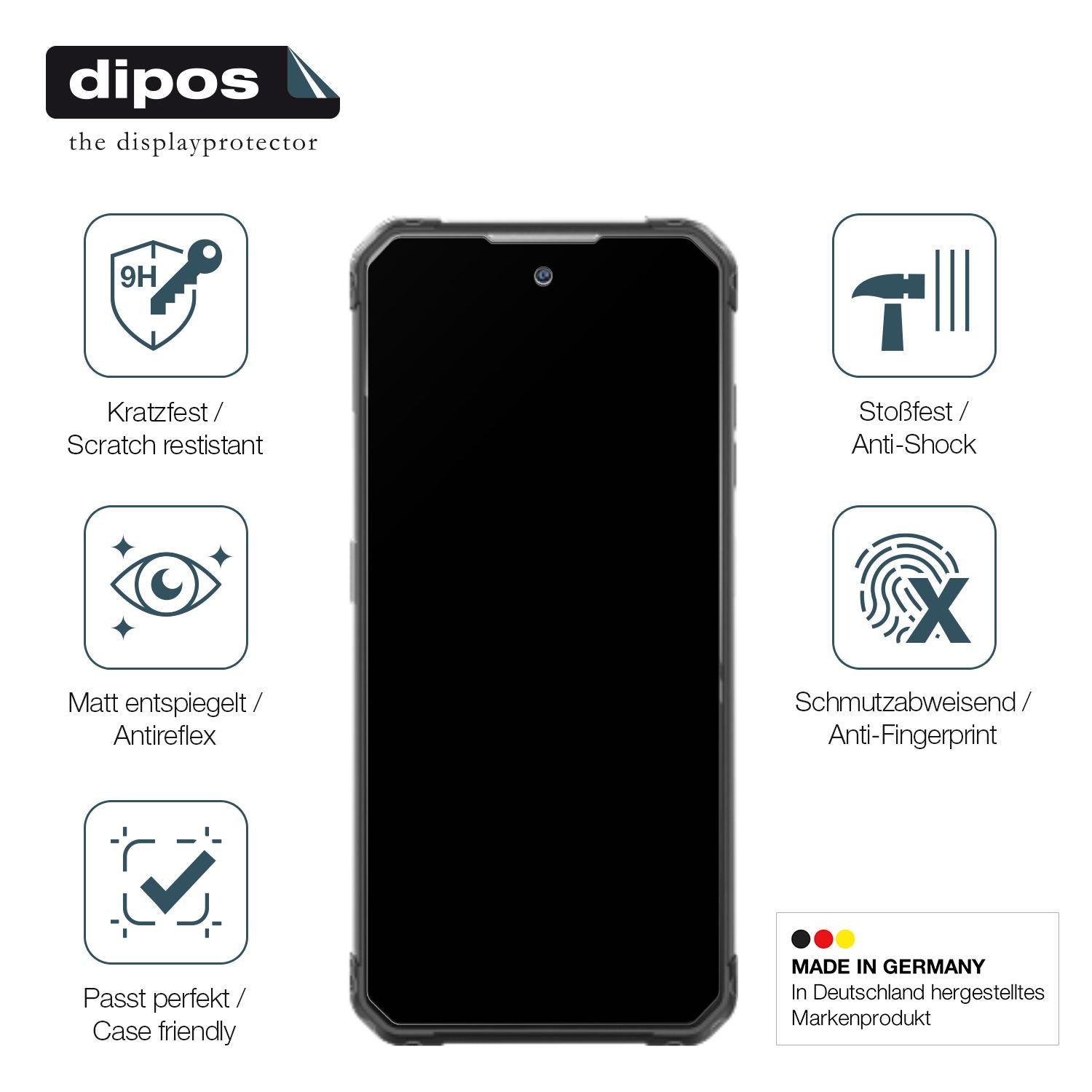 Displayschutz hergestellt in Deutschland, höchste Qualität made in Germany