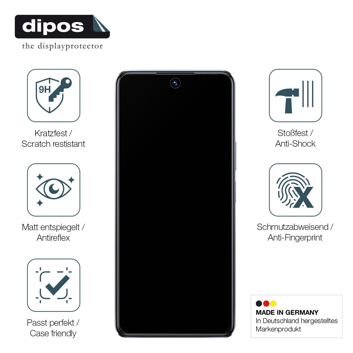 Displayschutz hergestellt in Deutschland, höchste Qualität made in Germany