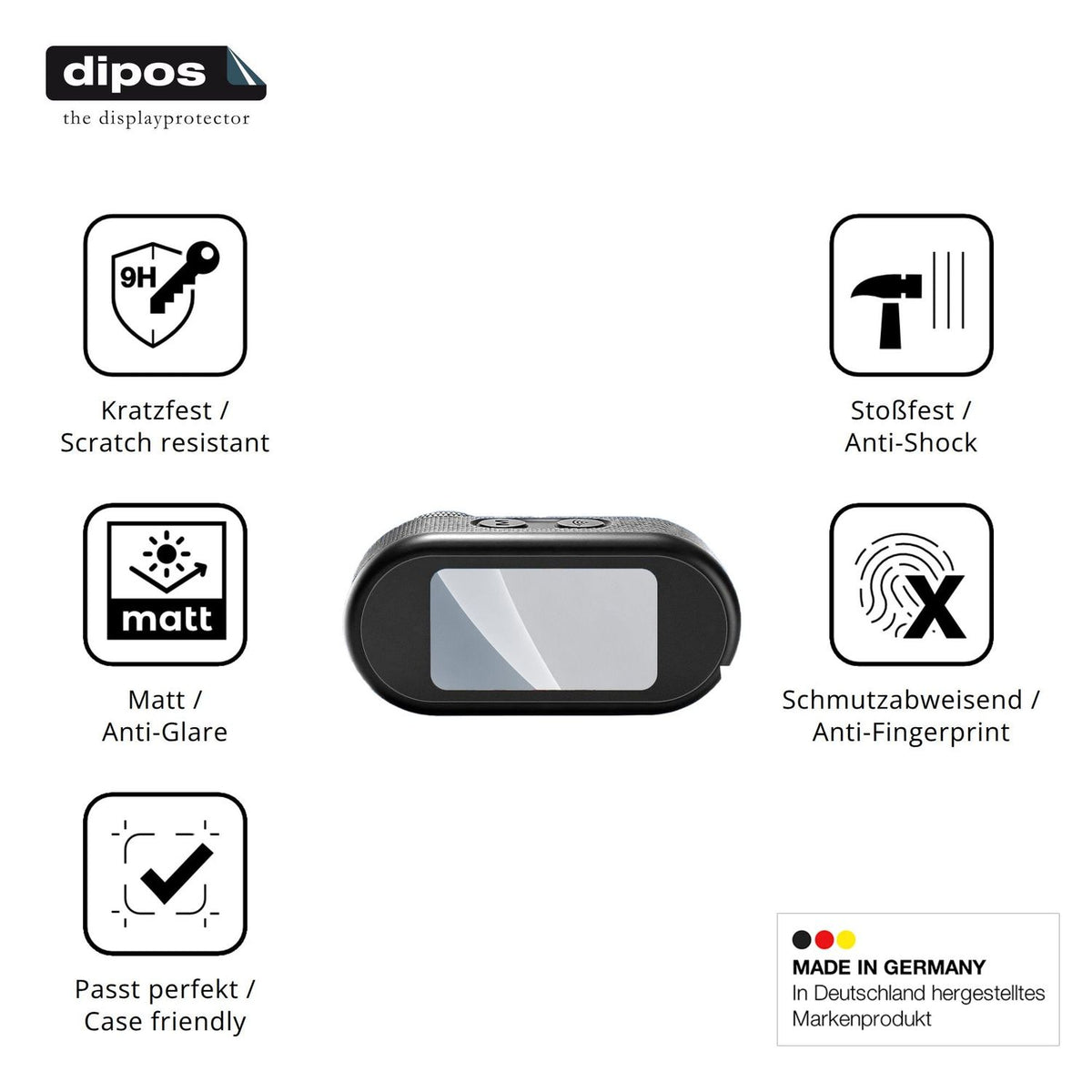 Displayschutz hergestellt in Deutschland, höchste Qualität made in Germany