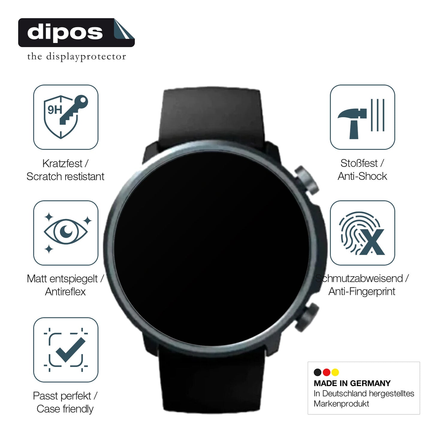 Displayschutz hergestellt in Deutschland, höchste Qualität made in Germany