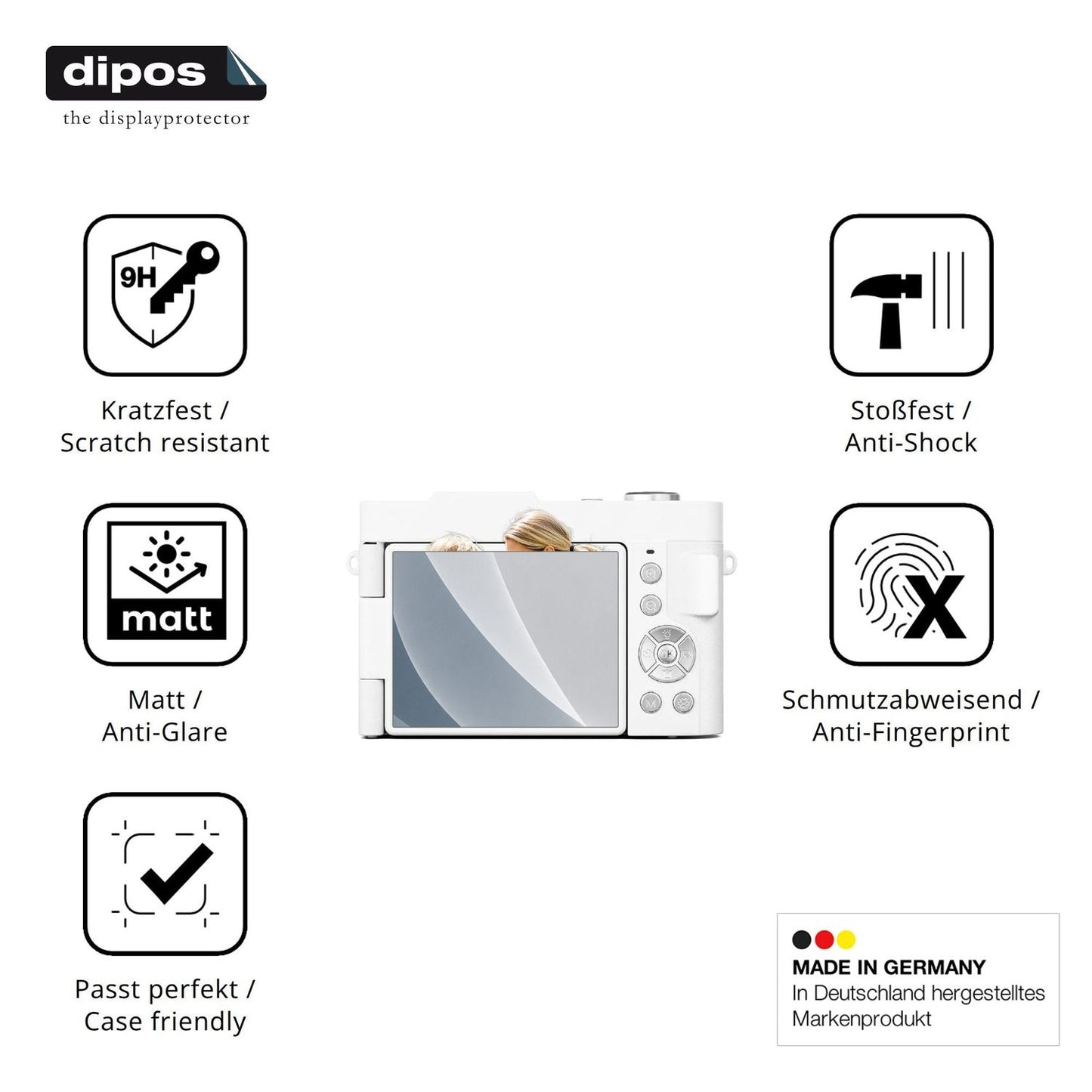 Displayschutz hergestellt in Deutschland, höchste Qualität made in Germany
