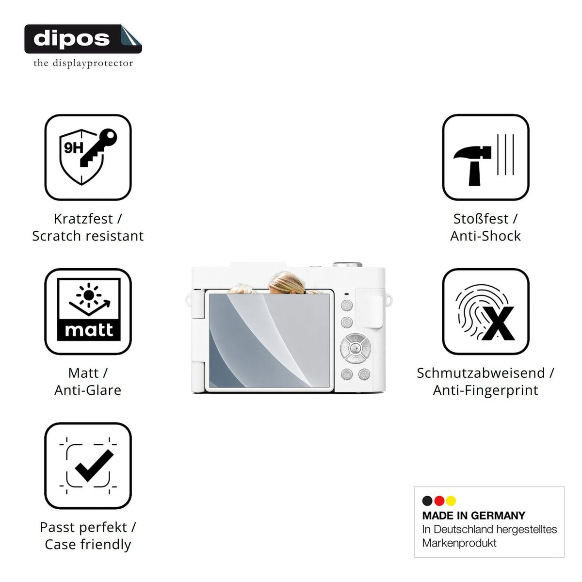 Displayschutz hergestellt in Deutschland, höchste Qualität made in Germany