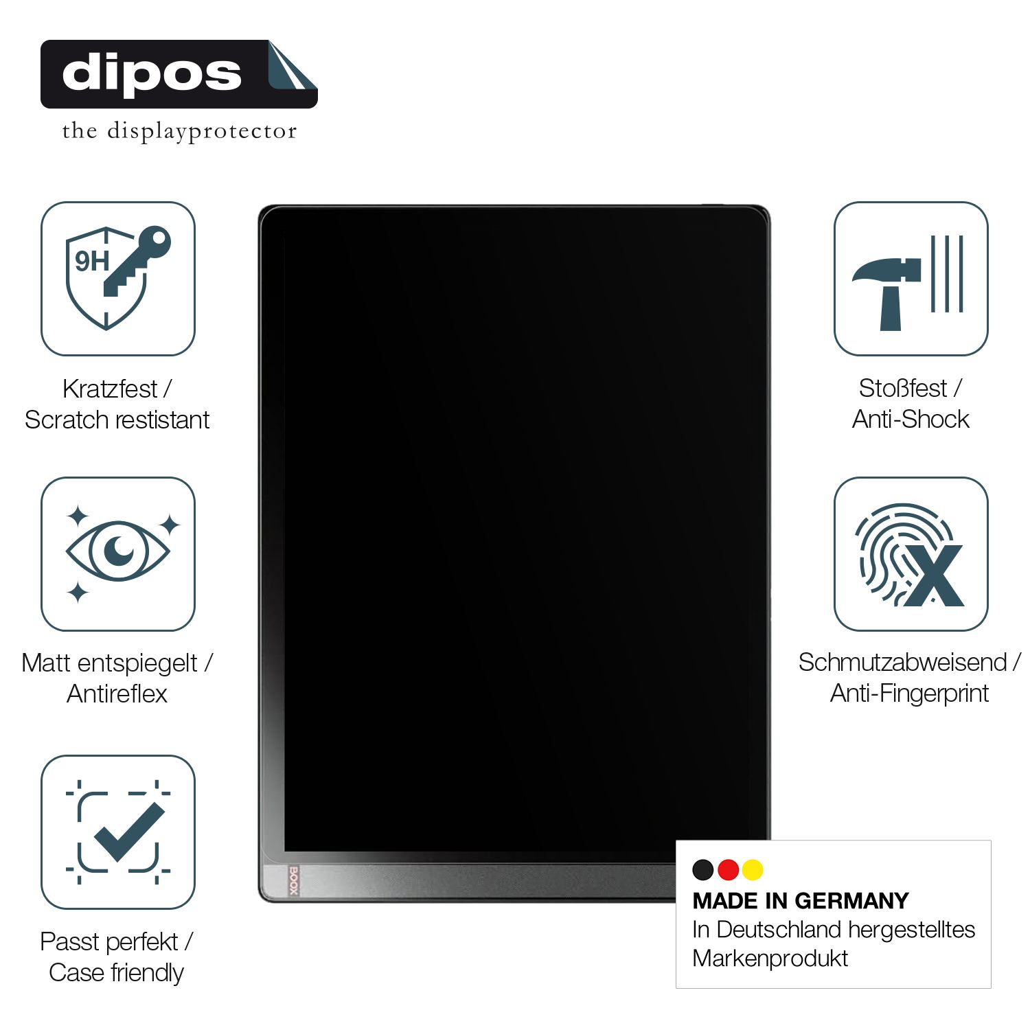 Displayschutz hergestellt in Deutschland, höchste Qualität made in Germany