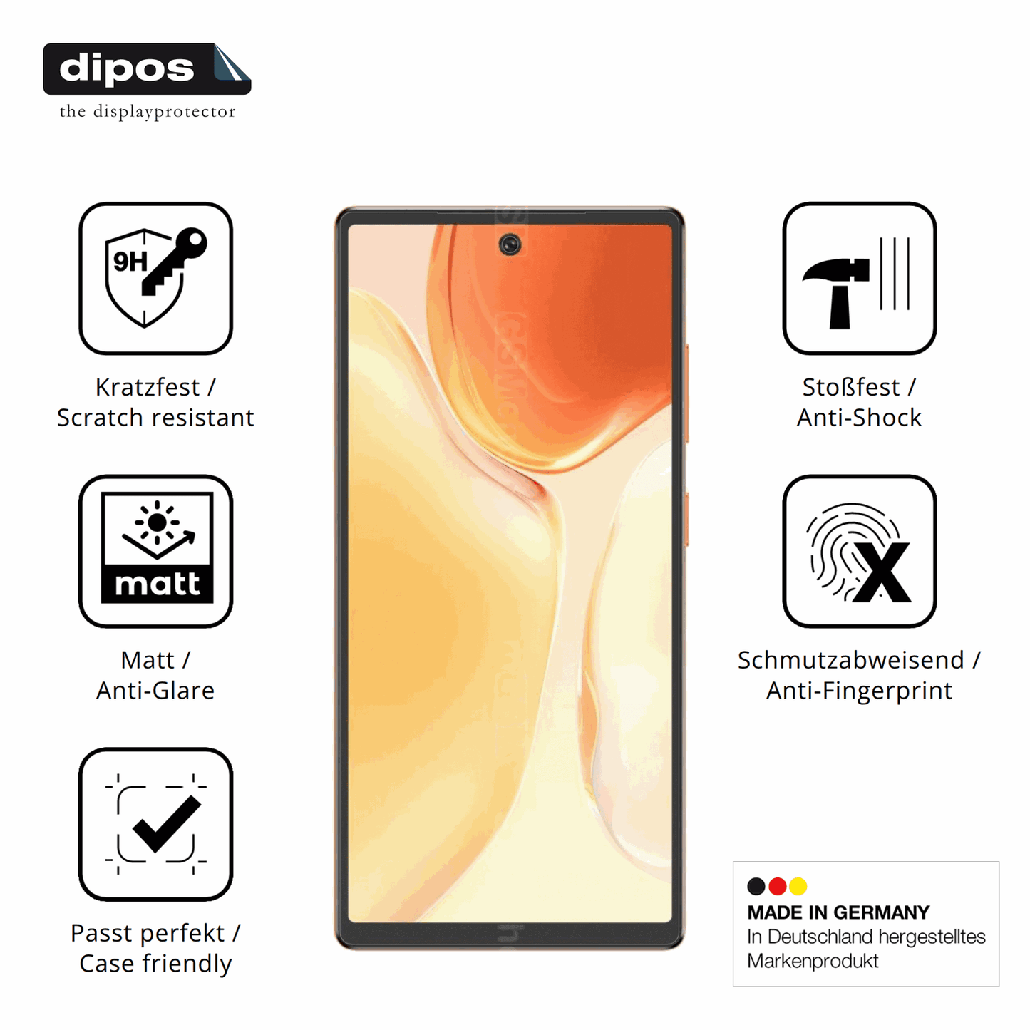 Displayschutz hergestellt in Deutschland, h�chste Qualit�t made in Germany
