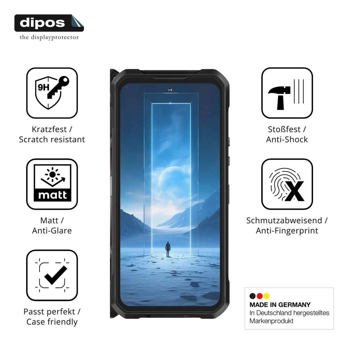 Displayschutz hergestellt in Deutschland, höchste Qualität made in Germany