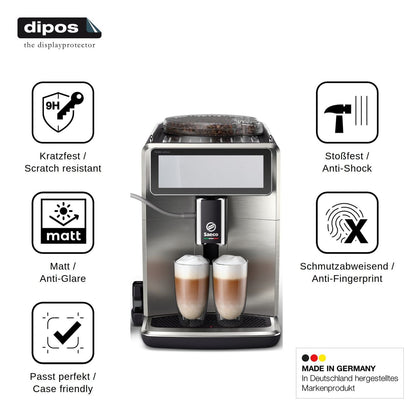 2x 9H Schutzfolie matt für Philips Saeco Xelsis Deluxe Panzerfolie