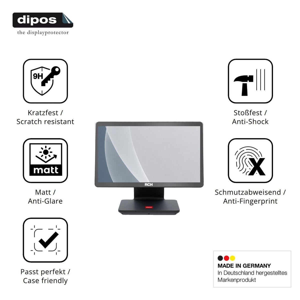 Displayschutz hergestellt in Deutschland, höchste Qualität made in Germany