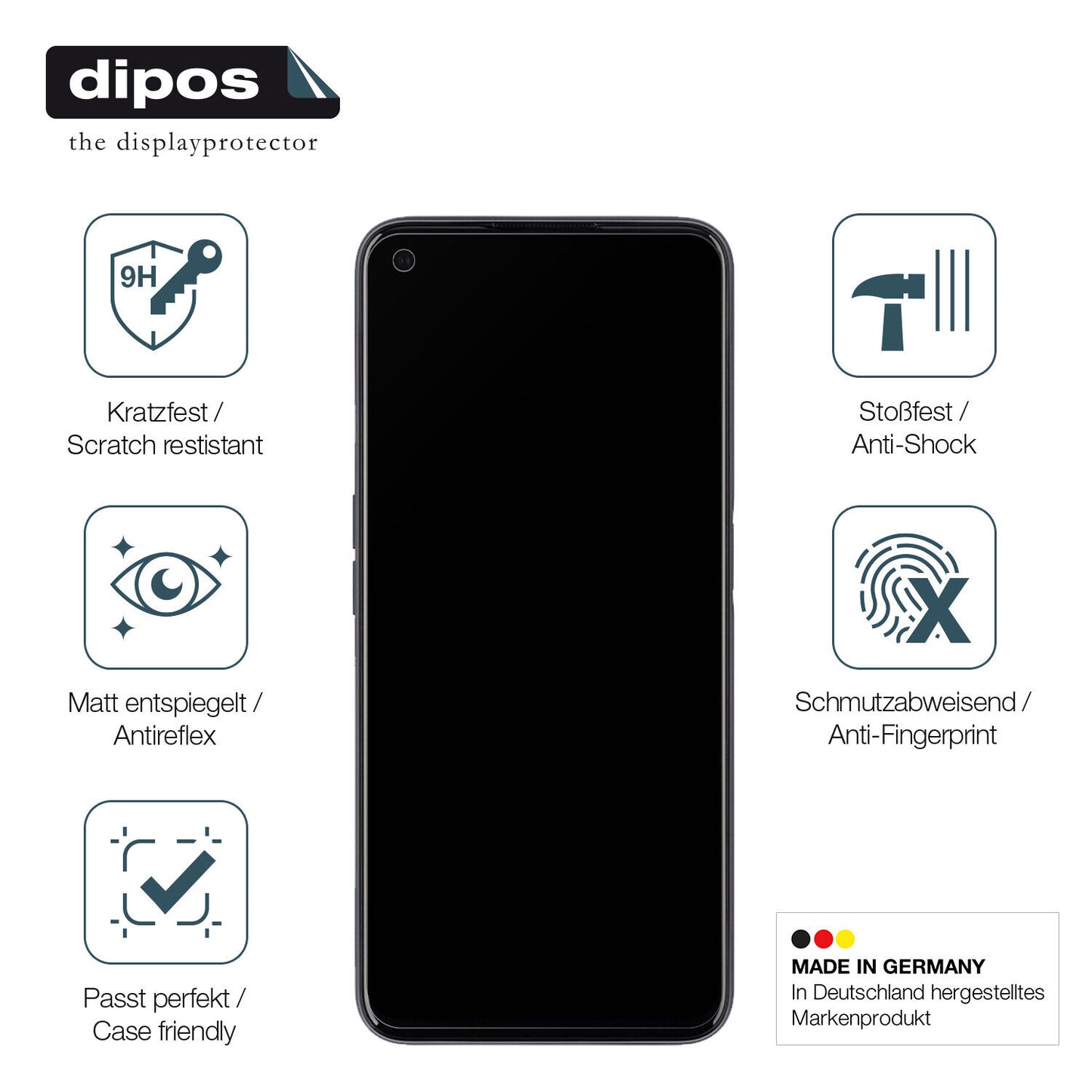 Displayschutz hergestellt in Deutschland, höchste Qualität made in Germany
